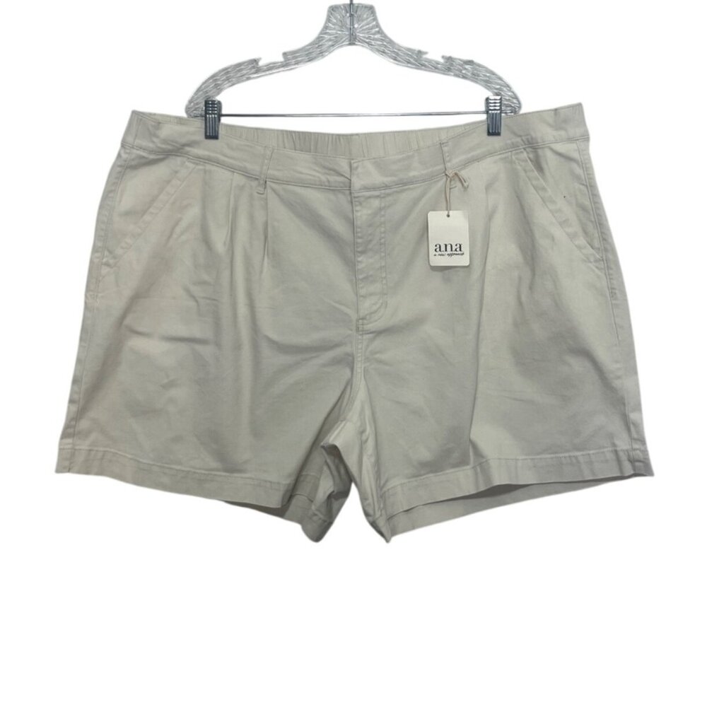 ANA Cotton Stretch Shorts‎ Womens 24W Plus Size New Summer Casual